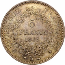 Francia Argento 5 Franchi