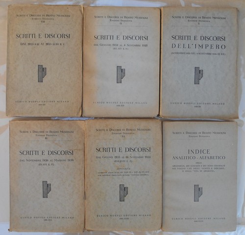 Scritti discorsi benito - scritti,