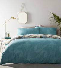 Set Copripiumino Piume Teal