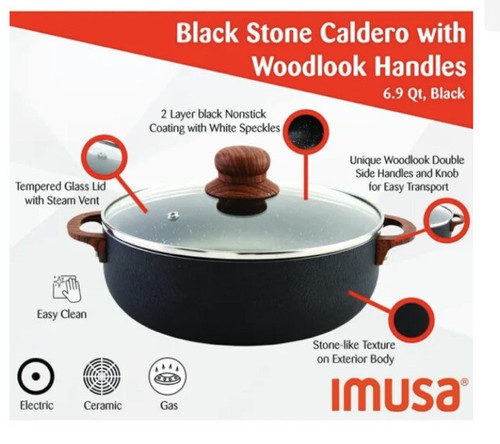 Imusa 9qt caldero pietra - caldero,