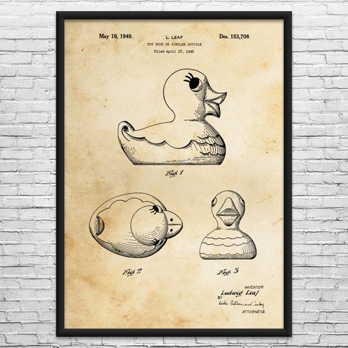 Rubber ducky patent - rubber, art