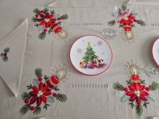 Tovaglia Natalizia ricamata a