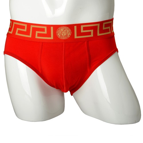 Versace men red gold border - men's,