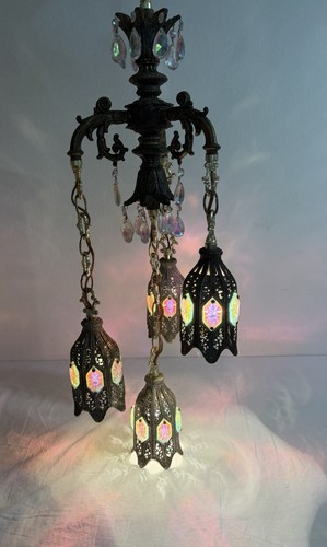 Lampada swag tulipano vintage - tulipano,