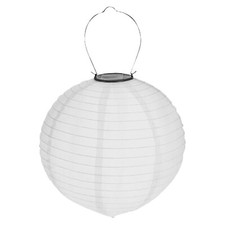 LED Solare Lampione Party Giardino Lanterna Ø 20cm Bianco Sfera Decorativa