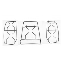 NARDI KIT SERIE 3 GRIGLIE CUCINA GAS PIANO COTTURA 5 FUOCHI NERE LUCIDE 