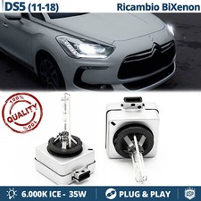 2 Lampadine BIXENON D1S PER Citroen DS5 RICAMBIO Luci 35W 6000K HID GHIACCIO