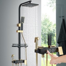 Rubinetto doccia nero - , oro