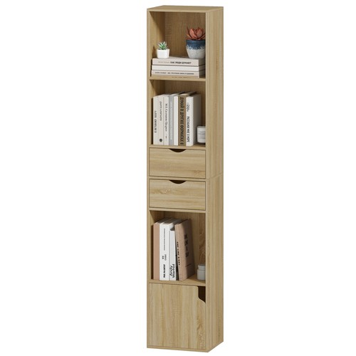 Homcom libreria ripiani con - ripiani,