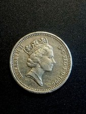 ONE POUND ELIZABETH II DECUS ET TUTAMEN   1996    ERRORE CONIO