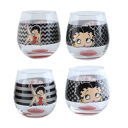 Bicchiere vino betty boop - vino,