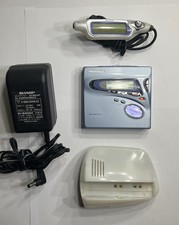 SHARP MD-MT770 con telecomando e dock MiniDisc Walkman Lettore/Registratore MD | Testato