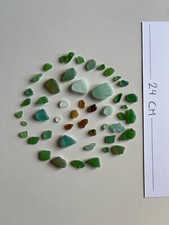 VETRI DI MARE DECORATIVI LEVIGATI SATINATI DAL MARE LIGURIA -  DECOUPAGE MOSAICO