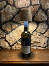 Lampada Bottiglia Flaccianello della Pieve, in Juta