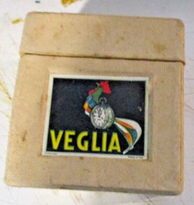 scatola vuota cartone x sveglia AZALEA VEGLIA originale anni 30 ill. MAGA