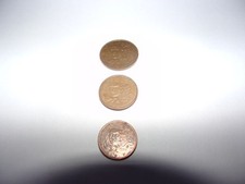Lot de 3 Pièces Coin 1 2 5