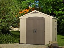 Casetta da giardino KETER resina FACTOR 8x6 cm.256.5x182x243 H Beige