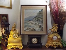 FRANCESCO DAL POZZO BOLOGNA 1891 VARESE 1983 OLIO TAVOLA SCOGLIERA CAMOGLI 1961