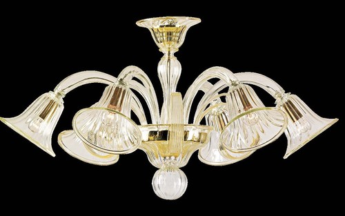 Lampadario classico vetro - lampadario, in