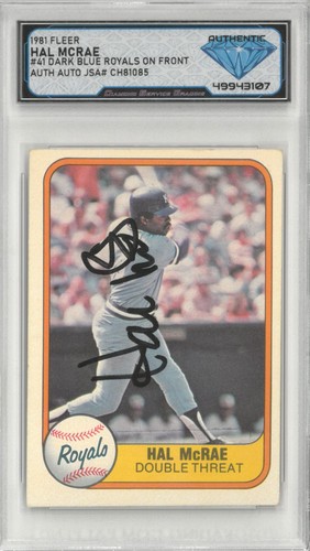 1981 fleer hal - mcrae, #41