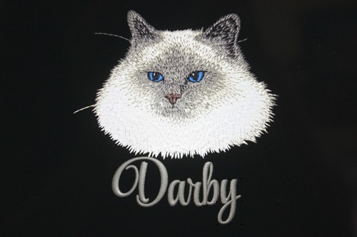 Birman cat breed - cat, embroidered