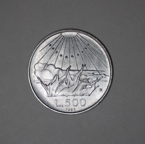 Moneta fdc 500 lire 1965 - moneta,