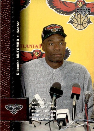 Card nba dikembe mutombo - dikembe,