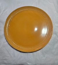 GENEVIEVE LETHU GRAIN DE RIZ PIATTO GRANDE 14'' 1984 GIALLO