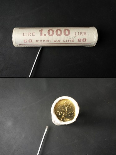 Rotolino lire anno 1980 - rotolino, 20