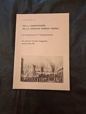 G. Michelucci - 125° Anniversario Ferrovia Genova-Torino  Storia e annulli -1978