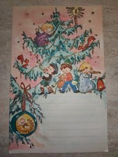 LETTERINA DI NATALE BRILLANTINATA anni '70