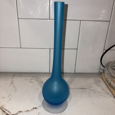 Vaso vintage in vetro artistico con collo a matita Murano Carlo Moretti 'Satinato' C1960's