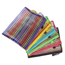 6 Pack Mesh Cosmetic Bags, A5