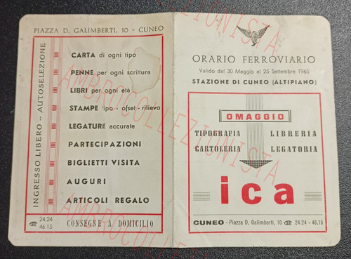 Orari dei treni 1965 - dei,