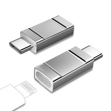 Adattatore da Lightning a USBC Confezione da 2 Adattatore Lightning Femmina a USB C Maschio per iPhone
