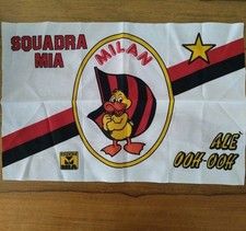 MILAN ?Bandierina SQUADRA MIA  Gadget Calcio 90 Bandiera Sciarpa Maglia Gullit