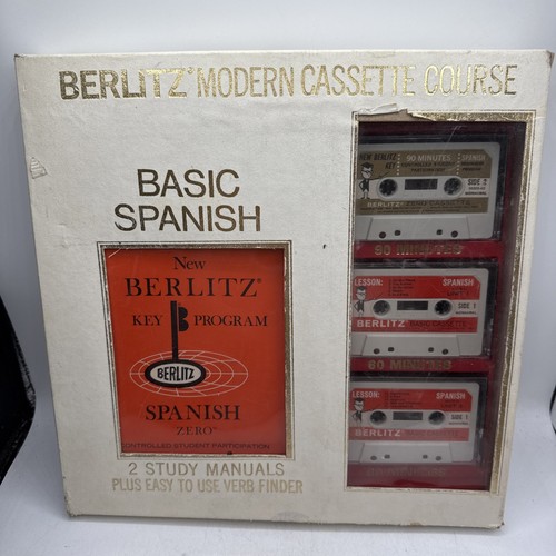 Vintage basic spanish berlitz - vintage, spanish,