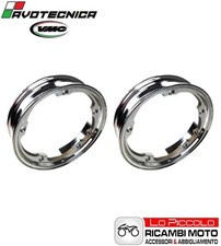 COPPIA CERCHI TUBELESS CROMATI 3.00.10 VESPA 50 125 SPECIAL ET3 HP PK S XL R L N