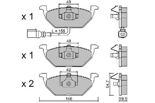 Pastiglie anteriori brembo - anteriori,