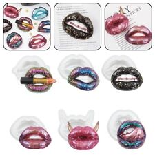 Silicone unico a forma di labbra per stampo per progetti creativi in gesso e res