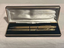 Set Penna porta mine matita portamine dorata pat Kanoe Made in Japan vintage