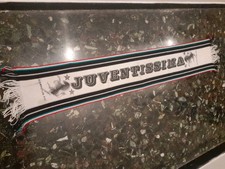 SCIARPA SCARF VINTAGE '80 FOOTBALL CALCIO JUVENTUS. JUVENTISSIMA.PANNO TRICOLORI