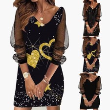 Abito corto scollo V donna per