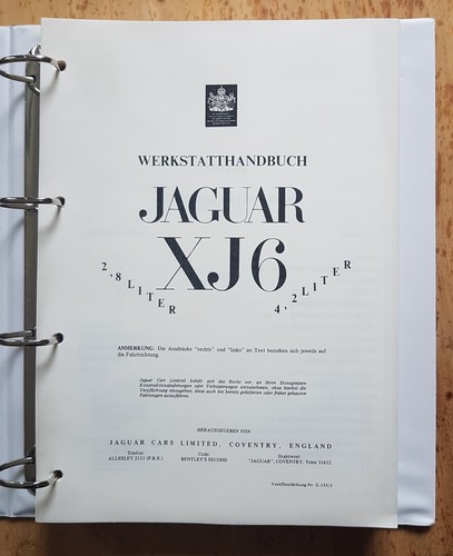 Manuale officina jaguar xj6 - officina,