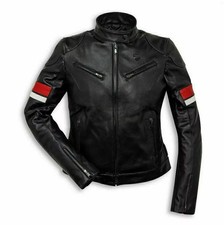 Ducati Giacca Pelle Moto Motociclisti Racing Giacche Sportive Donna CE