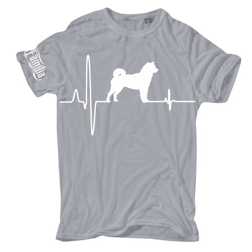 Shirt akita battito cardiaco - t-shirt,