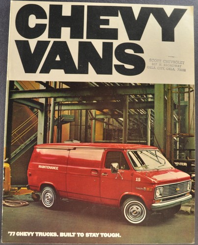 Brochure chevrolet van 1977 - chevrolet,