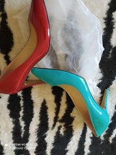 SVENDITA !  Scarpe donna nuovo  numero  39   (rosso vino,verde chiaro)