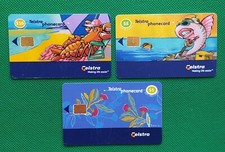 3 Schede telefoniche Usate Teletra Phonecard Australia come foto