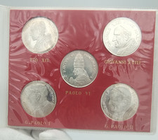 VATICANO Medaglie 5 Papi PIO